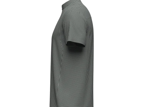Camiseta Masculina Meio Z&iacute;per Modelo 3D