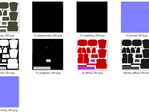 Male Balaclava Hoodie Model 3D