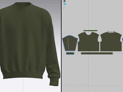 Male Fury Sweater 3D 模型