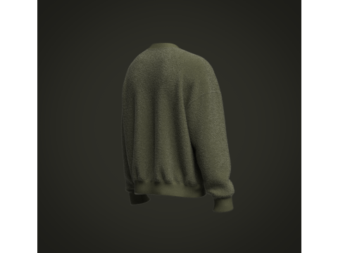 Male Fury Sweater 3D 模型