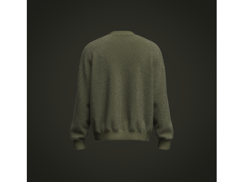 Male Fury Sweater 3D 模型