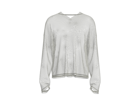 Male Oversized Longsleeve Tshirt 3D मॉडल