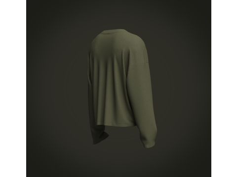 Male Oversized Longsleeve Tshirt 3D मॉडल
