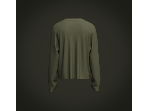 Male Oversized Longsleeve Tshirt 3D मॉडल