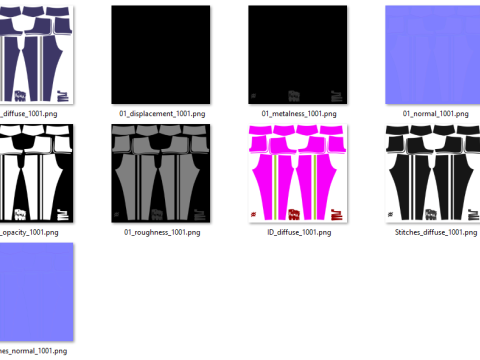 Female Sports Legging with Shorts Modèle 3D