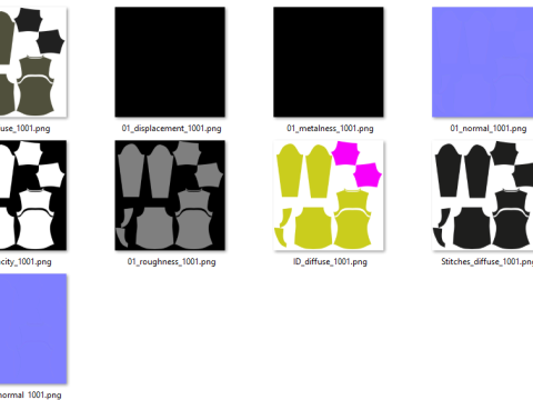 Female Boloer Top and Legging 3D Model