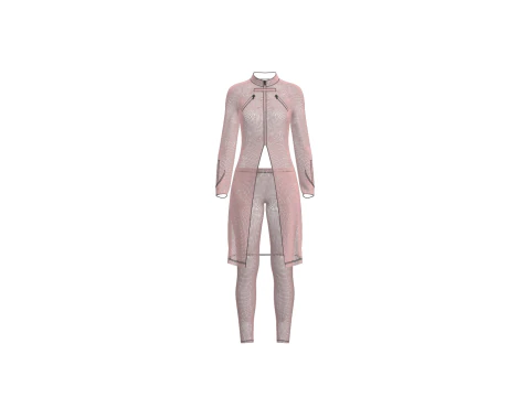 Female Sci-Fi Jacket 3D Model