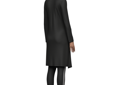 Female Sci-Fi Jacket 3D Модель