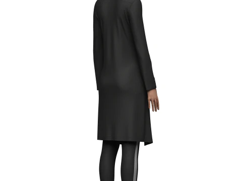 Female Sci-Fi Jacket 3D Model
