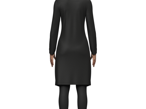 Female Sci-Fi Jacket 3D Модель