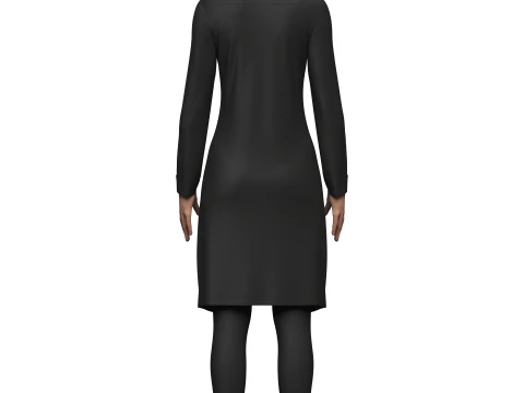 Female Sci-Fi Jacket 3D Model