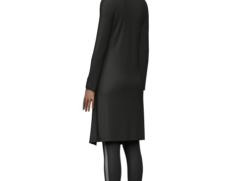 Female Sci-Fi Jacket 3D Модель