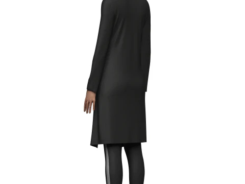 Female Sci-Fi Jacket 3D Model