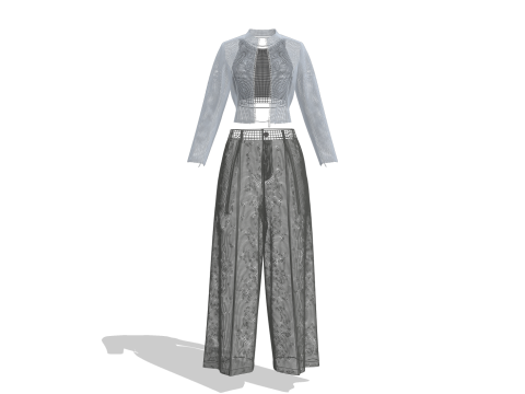 Female Yuna Outfit 3D Модель