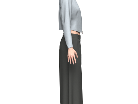 Female Yuna Outfit 3D Модель
