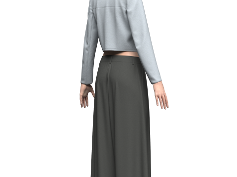 Female Yuna Outfit 3D Модель