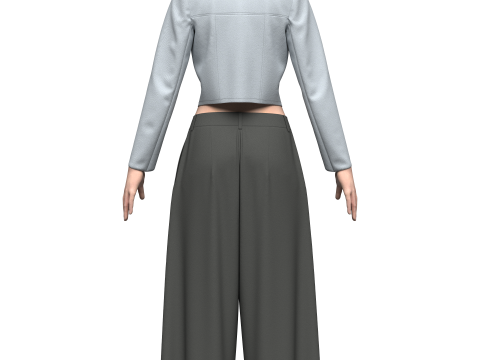 Female Yuna Outfit 3D Модель