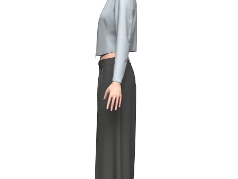 Female Yuna Outfit 3D Модель