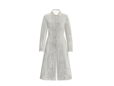 Female Princess Line Coat Modelo 3D