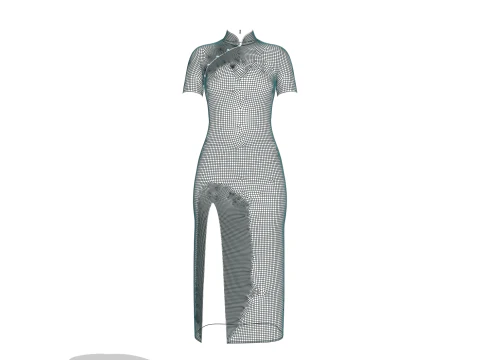 Female Cheongsam 3D Model