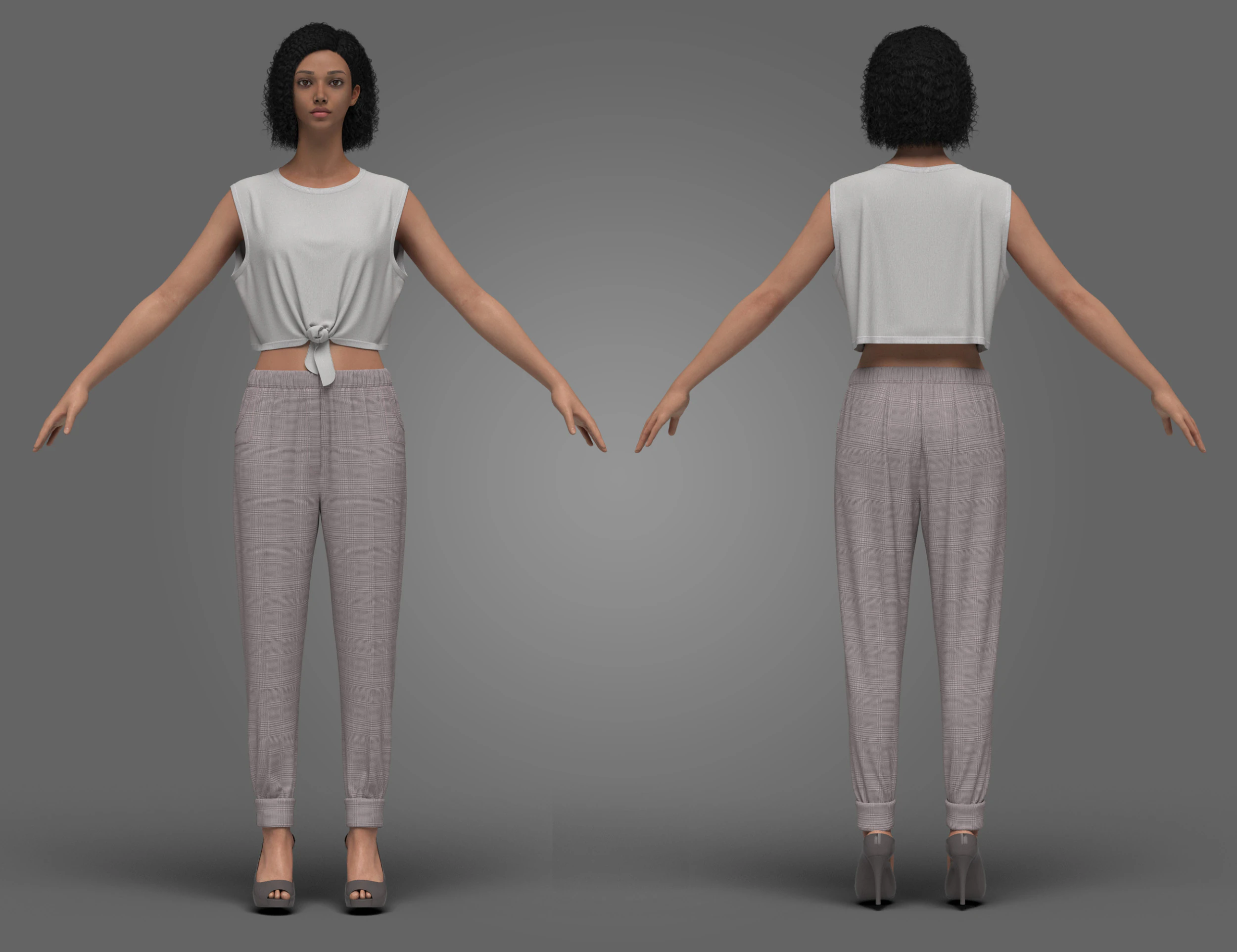 Female Chic Harmony 3D Model .c4d .max .obj .3ds .fbx .stl .blend 