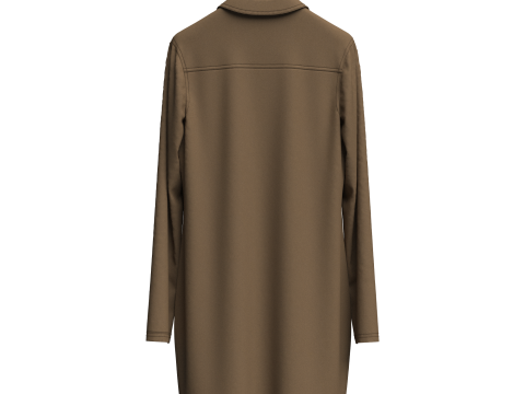Female Denim Dress On Hanger Modelo 3D