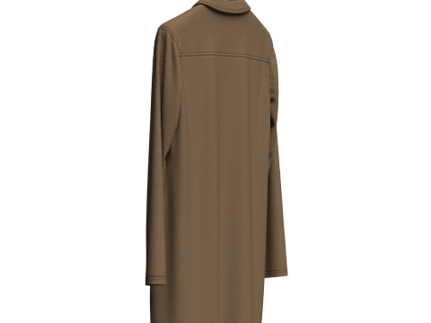 Female Denim Dress On Hanger Modelo 3D