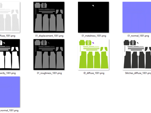 Female flair Pant 3D 모델
