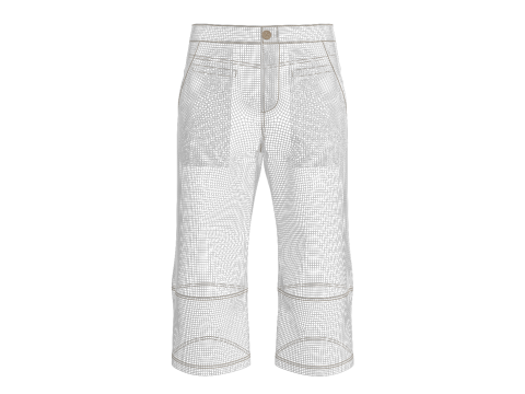 Male Hiking Capri Pant 3D Модель