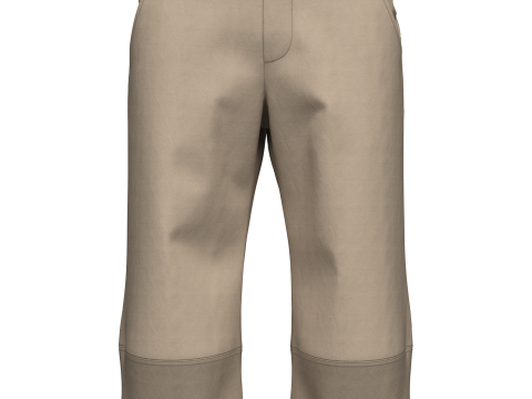 Male Hiking Capri Pant 3D Модель