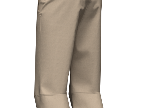 Male Hiking Capri Pant 3D Модель