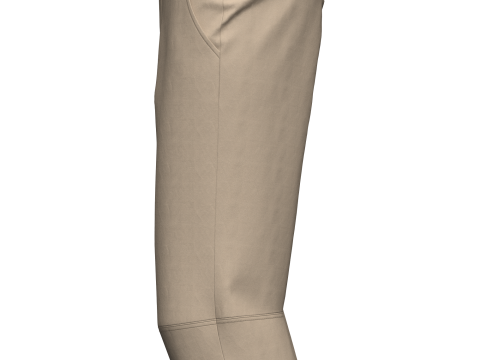 Male Hiking Capri Pant 3D Модель