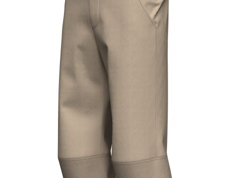 Male Hiking Capri Pant 3D Модель