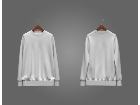 Unisex Raglan Sweatshirt 3D Model