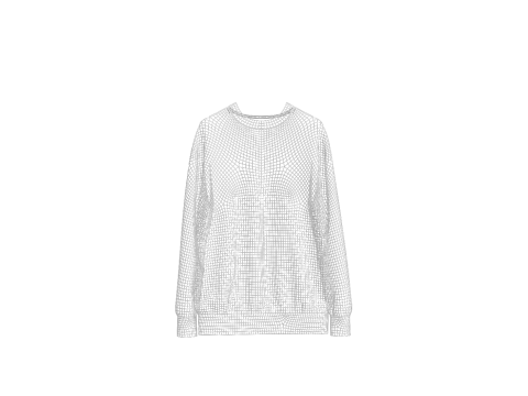 Unisex Raglan Sweatshirt 3D 모델