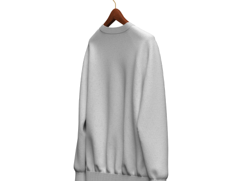 Unisex Raglan Sweatshirt 3D 모델