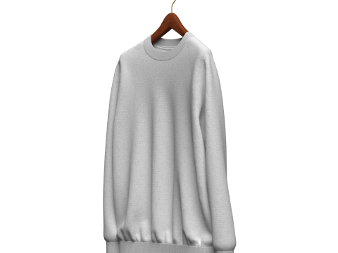 Unisex Raglan Sweatshirt 3D 모델