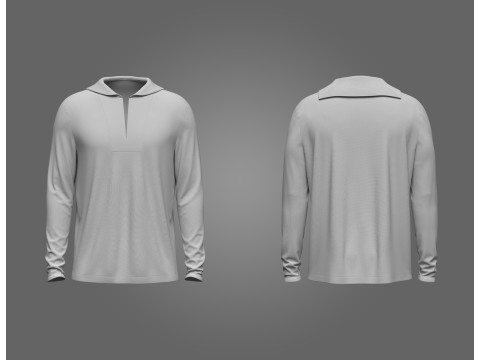 Male Sailor Shirt 3D Model