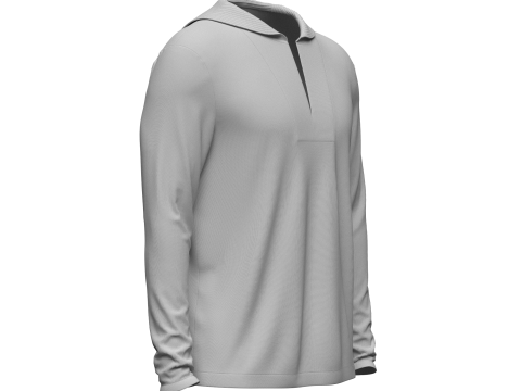 Male Sailor Shirt 3D Model