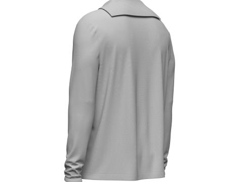Male Sailor Shirt 3D Model
