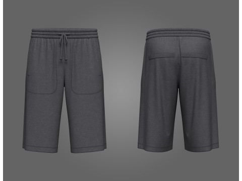Male Track Shorts 3Dモデル