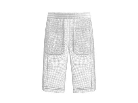 Male Track Shorts Modelo 3D