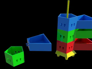 Meble do przechowywania dzieci Model 3D