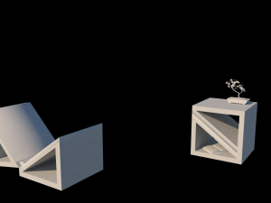 Hammock convertible table 3D 模型