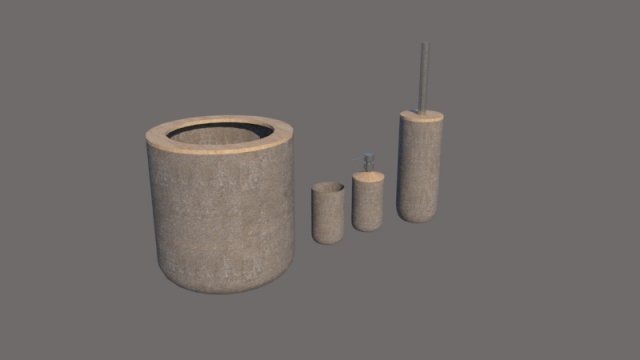 Bathroom set Modèle 3D .c4d .max .obj .3ds .fbx .stl .blend 
