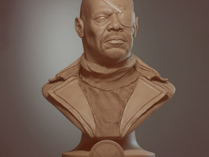Nick Fury Bust 3D Принт Модель