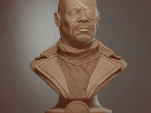 Nick Fury Bust 3D Print Model