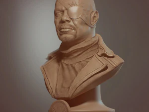 Nick Fury Bust 3D Print Model