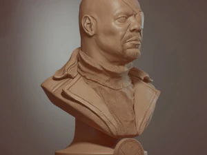 Nick Fury Bust 3D Print Model