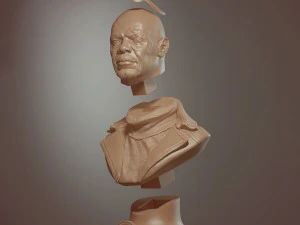 Nick Fury Bust 3D Print Model
